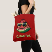 Watermeloen Cartoon Tote Bag (Dichtbij)