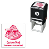 Watermeloen Cartoon Zelfinkend stempel (In situ)