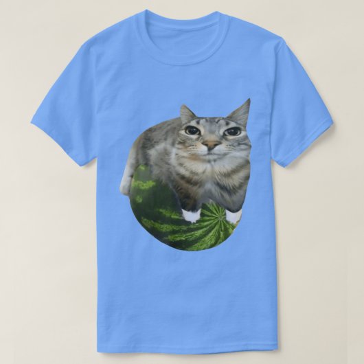 Watermeloen Cat Meme T-shirt (Design voorkant)