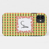 Watermeloen check 'Monogram' iPhone 5 hoesje (Achterkant (horizontaal))