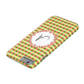 Watermeloen Check 'Monogram' iPhone hoesje (Bodem)