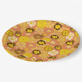 Watermeloen Citroen Goud Papieren Bordje (Gekanteld)