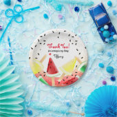 Watermeloen Citroen Limoen Fruit Popsicle | Dank u Papieren Bordje (Feest)