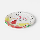 Watermeloen Citroen Limoen Fruit Popsicle | Dank u Papieren Bordje (Gekanteld)