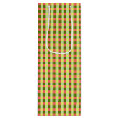 Watermeloen controleren wijn cadeautas (Voorkant)