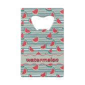 Watermeloen Creditkaart Flessenopener (Voorkant)