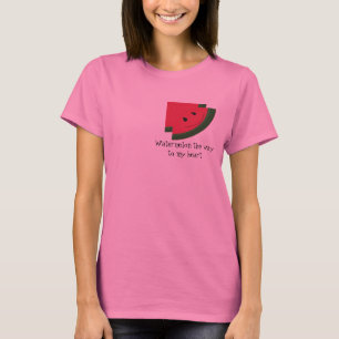 Watermeloen de Weg naar mijn Hart T-shirt
