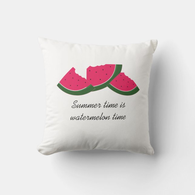 Watermeloen De Zomerbehandeling  Kussen (Voorkant)