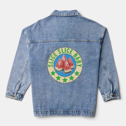 watermeloen denim jacket (Achterkant)