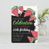 Watermeloen Design, Sweet Celebration Verjaardag Kaart (Staand voorkant)