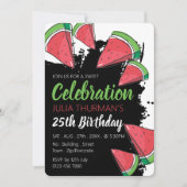 Watermeloen Design, Sweet Celebration Verjaardag Kaart (Voorkant)