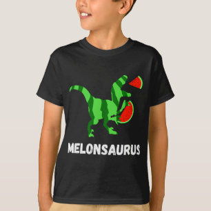 Watermeloen Dinosaurussen Zomer Fruit Grappige Mel T-shirt