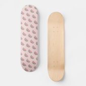 Watermeloen Doodles Pattern Roze Skateboard (Voorkant)
