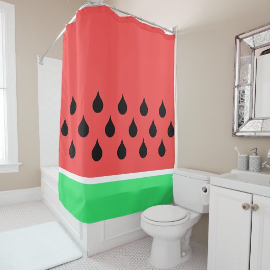 watermeloen douchegordijn (In situ)