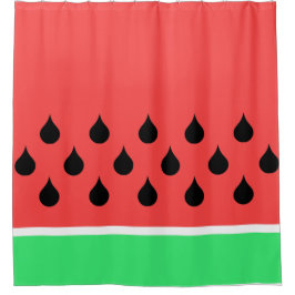 watermeloen douchegordijn