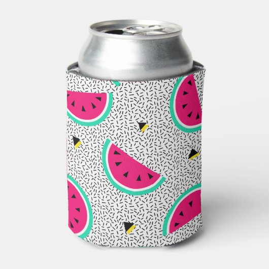 Watermeloen driehoeken: retro zomer textuur. blikjeskoeler (Blikje Voorkant)