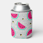 Watermeloen driehoeken: retro zomer textuur. blikjeskoeler (Blikje Achterkant)