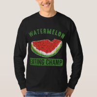 Watermeloen Eating Champ Grappige Zomer Fruit Love