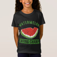 Watermeloen Eating Champ Grappige Zomer Fruit Love