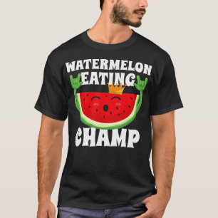 Watermeloen Eating Champ Melon wedstrijd T-shirt