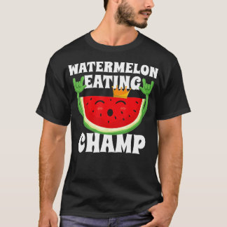 Watermeloen Eating Champ Melon wedstrijd T-shirt