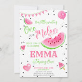 Watermeloen één in een meloen één op de eerste ver kaart (Voorkant)