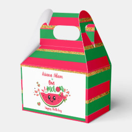 Watermeloen Een in een meloen Meisje's Eerste Verj Bedankdoosjes