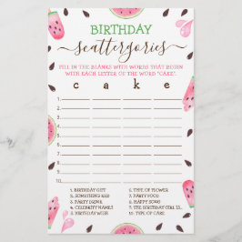 Watermeloen Een In Een Meloen Verjaardagscategorie