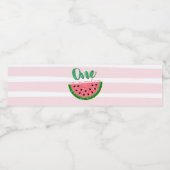 Watermeloen, een in een meloen Waterfles Etiketten (Enkel label)