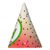 Watermeloen één in een meloensap feesthoedjes (Rechts)