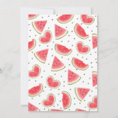 Watermeloen Eerste Verjaardag Een in een Meloen Ui Kaart (Achterkant)