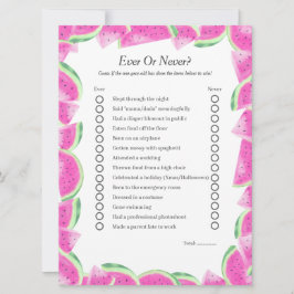 Watermeloen eerste verjaardag ooit of nooit spelka feestdagenkaart