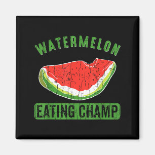Watermeloen Eet Kampioen Grappige Zomer Fruit Lief Magneet