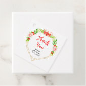 Watermeloen en granaatappel Baby shower Dank u Bedankjes Labels (In situ)