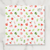 Watermeloen en granaatappel Baby shower Dank u Bedankjes Labels (Achterkant)