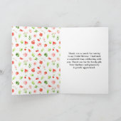 Watermeloen en granaatappel Vrijgezellenfeest Bedankkaart (Binnen)