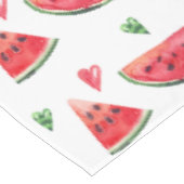 Watermeloen en hart tafelkleed (Gekanteld)