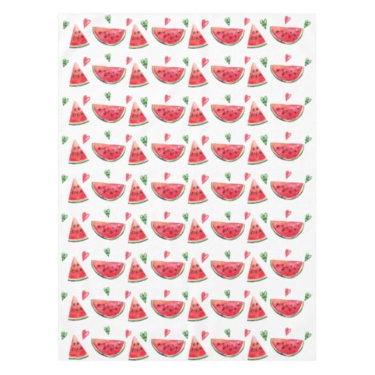 Watermeloen en hart tafelkleed (Voorkant)