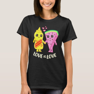 Watermeloen en mosterd van mosterd en watermeloene t-shirt