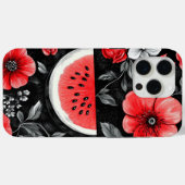 Watermeloen en papaver Case-Mate iPhone case (Achterkant (horizontaal))