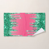Watermeloen en roze glitter Dripping Luxury Bad Handdoek (Handdoek)