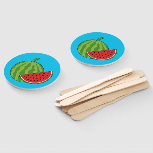 Watermeloen en Slice Handwaaier (Niet-gemonteerd)