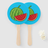 Watermeloen en Slice Handwaaier (Voorkant en achterkant)