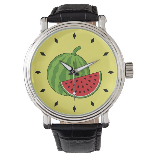 Watermeloen en Slice Horloge (Voorkant)