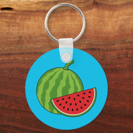 Watermeloen en Slice Sleutelhanger (Voorkant)
