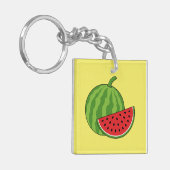 Watermeloen en Slice Sleutelhanger (Voorkant Links)