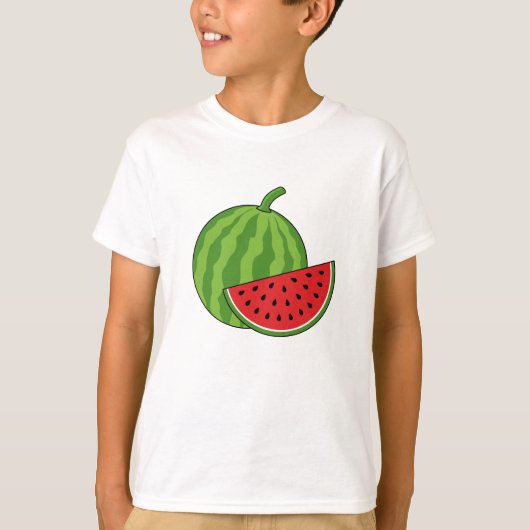 Watermeloen en Slice T-shirt (Voorkant)