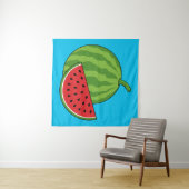 Watermeloen en Slice Wandkleed (In Situ (horizontaal))