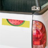 Watermeloen en stippen bumpersticker (Op Truck)