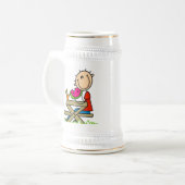 Watermeloen eten bierpul (Voorkant links)